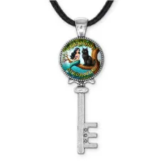 Кулон ключ, цвет серебро, со шнурком, Сказочное лукоморье C0303043