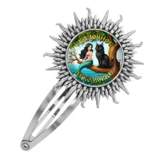 Заколка металлическая, цвет серебро, Сказочное лукоморье C0303045
