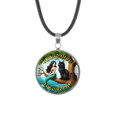 Кулон, нержавеющая сталь, со шнурком, Сказочное лукоморье C0303062