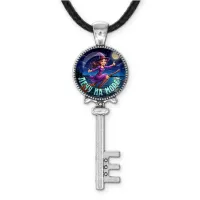 Кулон ключ, цвет серебро, со шнурком, Лечу на море C0304043