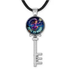 Кулон ключ, цвет серебро, со шнурком, Лечу на море C0304043