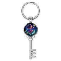 Брелок ключ, цвет серебро, с кольцом для ключей, Лечу на море C0304044