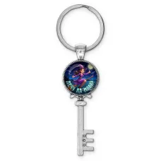 Брелок ключ, цвет серебро, с кольцом для ключей, Лечу на море C0304044