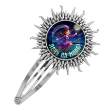 Заколка металлическая, цвет серебро, Лечу на море C0304045