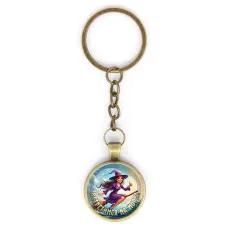 Круглый брелок, цвет бронза, с цепочкой, Встретимся на море C0305018