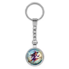 Круглый брелок, цвет серебро, с цепочкой, Встретимся на море C0305022