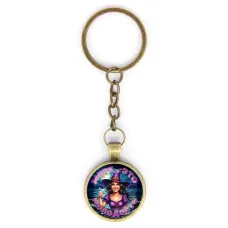 Круглый брелок, цвет бронза, с цепочкой, Море - это молодость C0306018