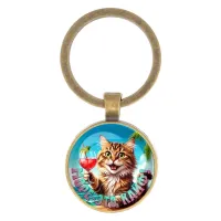 Круглый брелок, цвет бронза, Море - это кайф C0307017