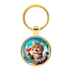 Круглый брелок, цвет золото, Море - это кайф C0307019