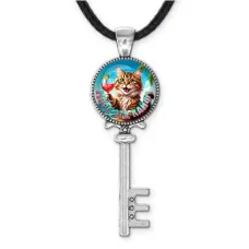 Кулон ключ, цвет серебро, со шнурком, Море - это кайф C0307043