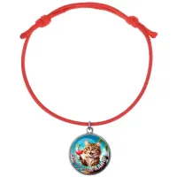 Браслет из красного шнура, Море - это кайф C0307052