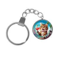 Брелок, нержавеющая сталь, с кольцом для ключей, Море - это кайф C0307061