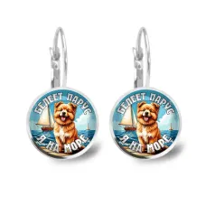 Серьги металлические, Я на море C0308038