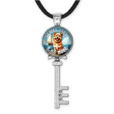 Кулон ключ, цвет серебро, со шнурком, Я на море C0308043