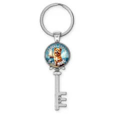 Брелок ключ, цвет серебро, с кольцом для ключей, Я на море C0308044