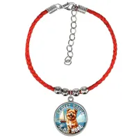 Браслет из красного шнура, Я на море C0308047