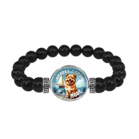 Браслет из черного агата, Я на море C0308056