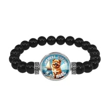 Браслет из черного агата, Я на море C0308056