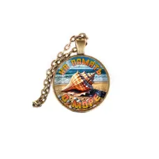 Кулон, цвет бронза, с цепочкой, На память о море C0309028