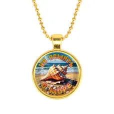Кулон, цвет золото, с цепочкой, На память о море C0309032
