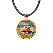 Кулон, цвет золото, со шнурком, На память о море C0309033