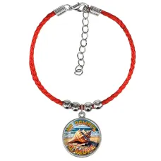 Браслет из красного шнура, На память о море C0309047