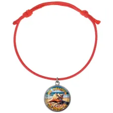 Браслет из красного шнура, На память о море C0309052