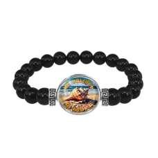 Браслет из черного агата, На память о море C0309056