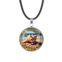 Кулон, нержавеющая сталь, со шнурком, На память о море C0309062