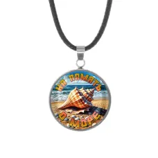 Кулон, нержавеющая сталь, со шнурком, На память о море C0309062