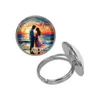 Кольцо металлическое, цвет серебро, Счастье на море C0312015