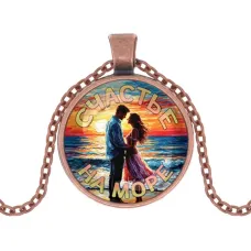 Кулон, цвет медь, с цепочкой, Счастье на море C0312030