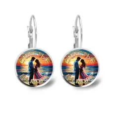 Серьги металлические, Счастье на море C0312038