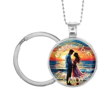 Кулон-брелок, цвет серебро, с цепочкой и кольцом, Счастье на море C0312054