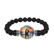 Браслет из черного агата, Счастье на море C0312056