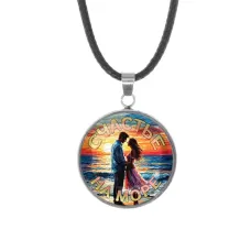 Кулон, нержавеющая сталь, со шнурком, Счастье на море C0312062