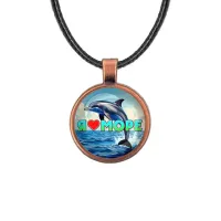 Кулон, цвет медь, со шнурком, Я люблю море C0315031