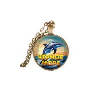 Кулон, цвет бронза, с цепочкой, Черное море C0316028