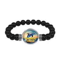 Браслет из черного агата, Черное море C0316056