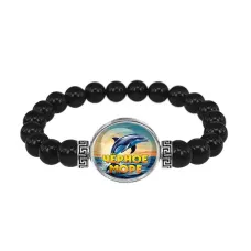 Браслет из черного агата, Черное море C0316056