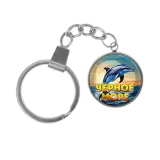 Брелок, нержавеющая сталь, с кольцом для ключей, Черное море C0316061