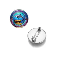 Круглый значок, цвет серебро, Сокровища Черного моря C0317023