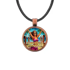 Кулон, цвет медь, со шнурком, Отдыхаем хорошо C0318031