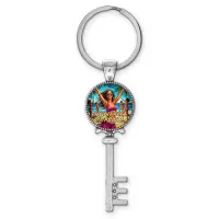 Брелок ключ, цвет серебро, с кольцом для ключей, Отдыхаем хорошо C0318044