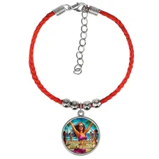 Браслет из красного шнура, Отдыхаем хорошо C0318047