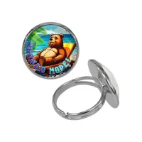 Кольцо металлическое, цвет серебро, Обожаю море C0319015