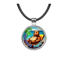 Кулон, цвет серебро, со шнурком, Обожаю море C0319027