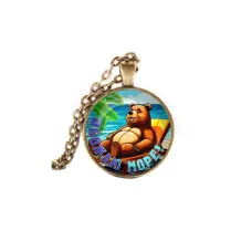 Кулон, цвет бронза, с цепочкой, Обожаю море C0319028