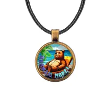 Кулон, цвет бронза, со шнурком, Обожаю море C0319029