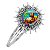 Заколка металлическая, цвет серебро, Обожаю море C0319045